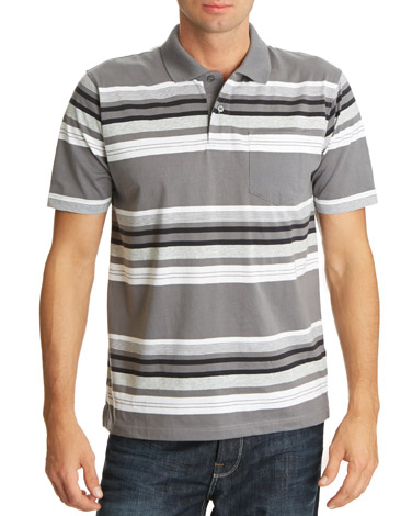 Jersey Striped Polo Shirt